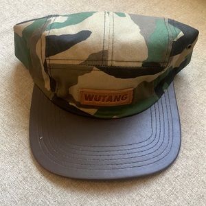 Wu-Tang Clan 5 panel hat. Camouflage leather. Great condition